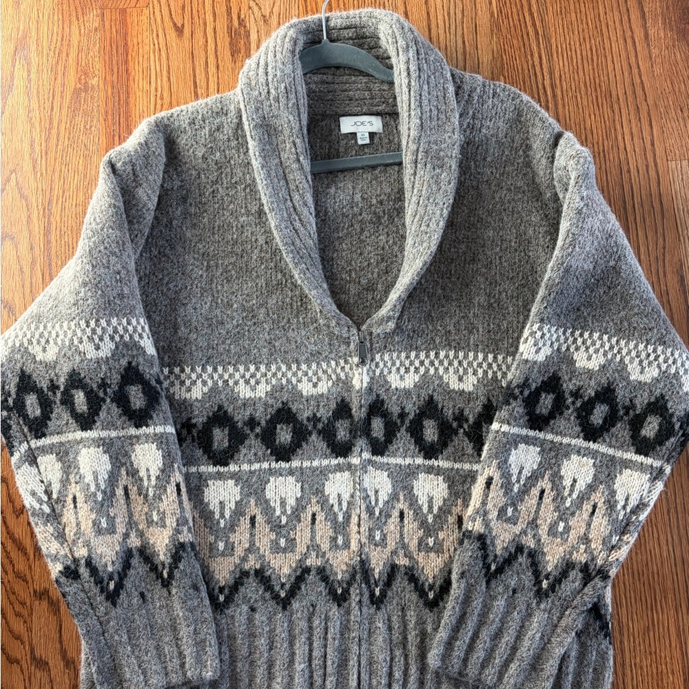 JOES JEANS THE INGA FAIRISLE CARDIGAN XS - Picture 5 of 5